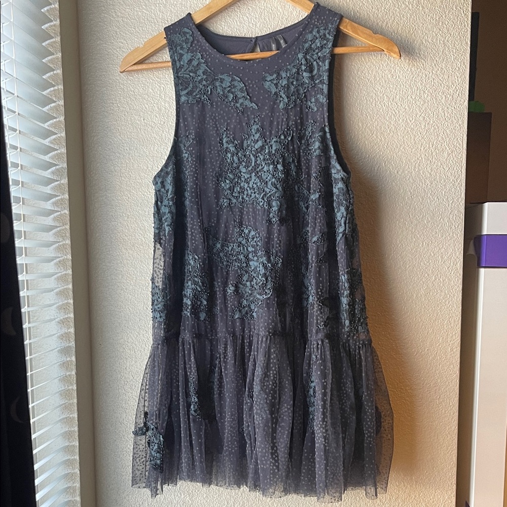 Anthropologie Neomia Appliqué Lace Tunic